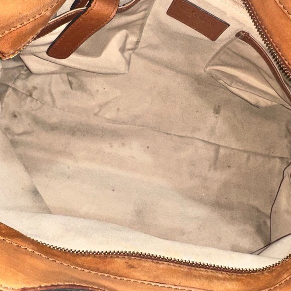 Vintage Cole Haan Brown Leather Satchel‎ Full Zip - Picture 12 of 12